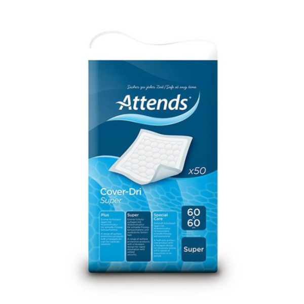 Attends Cover Dri 60X60 Plus 50's Incontinence Adult Diapers