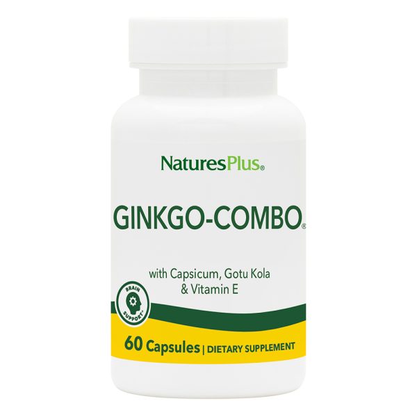 Natures Plus Ginkgo Combo Biloba Complex 60 Capsules