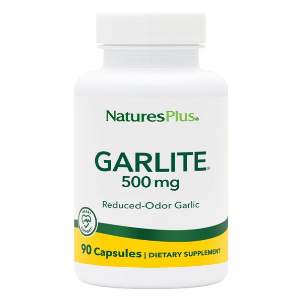 Natures Plus Garlite odorless Vegetable Capsules 90's