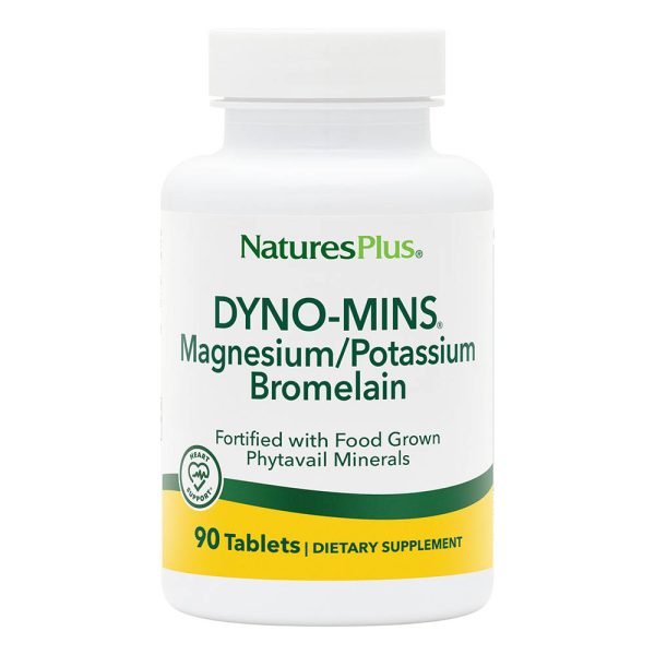 Natures Plus Dyno Mins Magnesium Potassium And Bromelain 90's