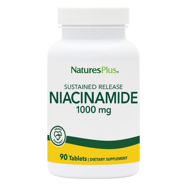 Natures Plus Niacinamide 1000mg Sustained Release 90 Tablets