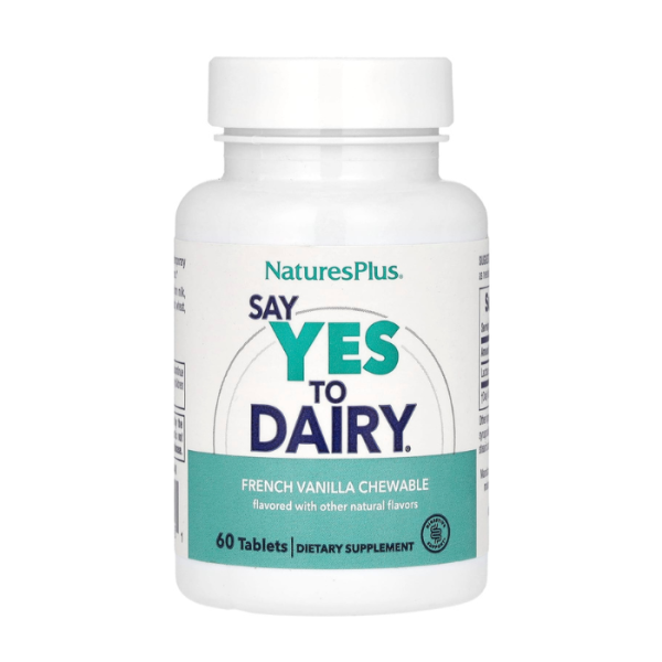 Natures Plus Say Yes To Dairy Natural Lactase Enzyme 50 Chewable Tablets