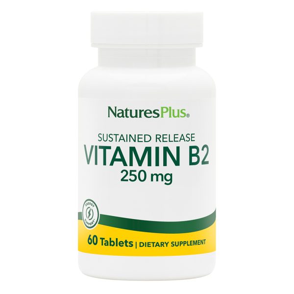 Natures Plus Vitamin B 2 250 Mg Sustained Release 60 Tablets