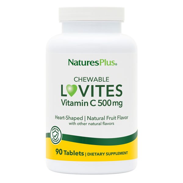 Natures Plus Lovites Chewable Vitamin C 500 mg 90 Tablets