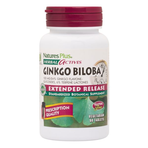 Natures Plus Herbal Actives Ginkgo Biloba 60's