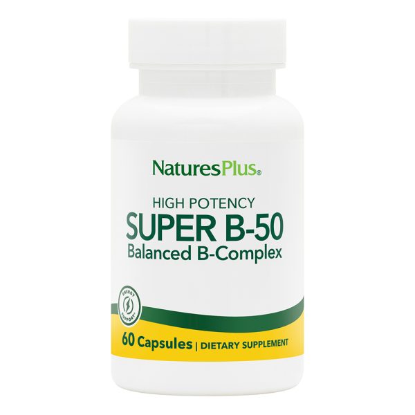 Natures Plus Super B 50 Vegetarian capsules 60's