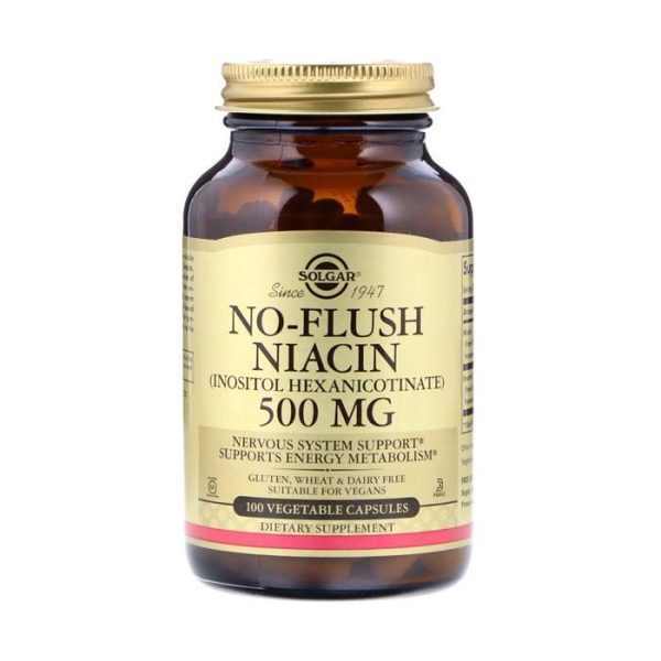 Solgar No Flush Niacin 500mg Vegetable capsules 100's