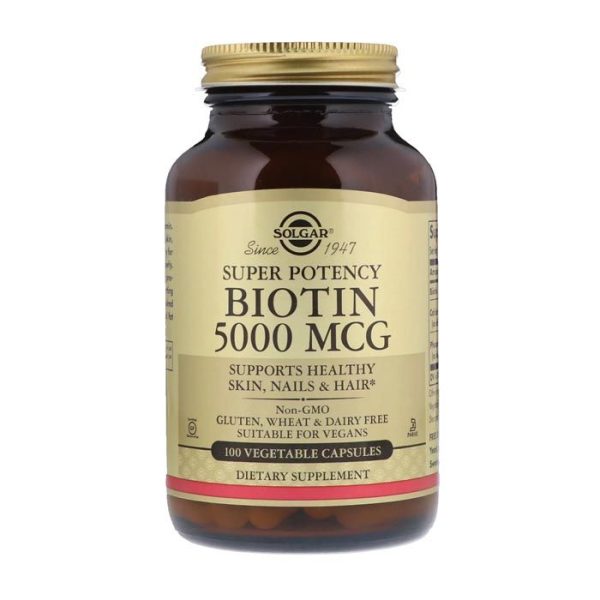 Solgar Biotin 5000mcg 100's