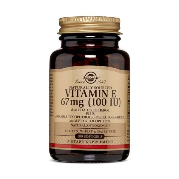 Solgar Vitamin E 100IU Mixed Soft gels 100's