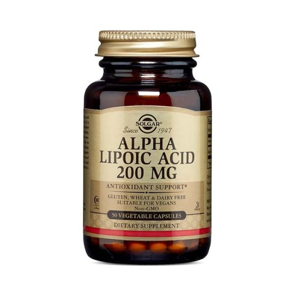 Solgar Alpha Lipoic Acid 200mg Vegetable Capsule