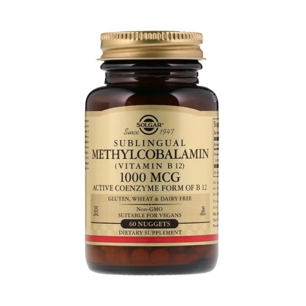 Solgar Methylcobalamin Vitamin B12 1000 mcg 60 Nuggets