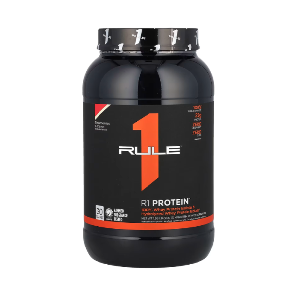 Rule1 Protein 30 Servings Strawberry &  Creme 1.98lb