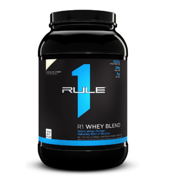 Rule1 Whey Blend 27 Servings Vanilla Ice Cream 2.04 Lb