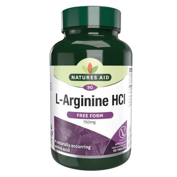 Natures Aid L-Arginine 750mg 90 Tablets