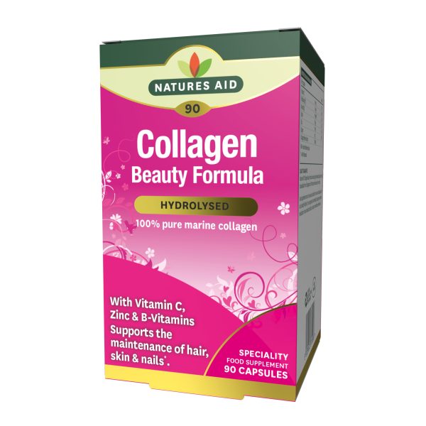 Natures Aid Collagen With Vitamin c Zinc & B-Vitamin 90 Vegetable capsules