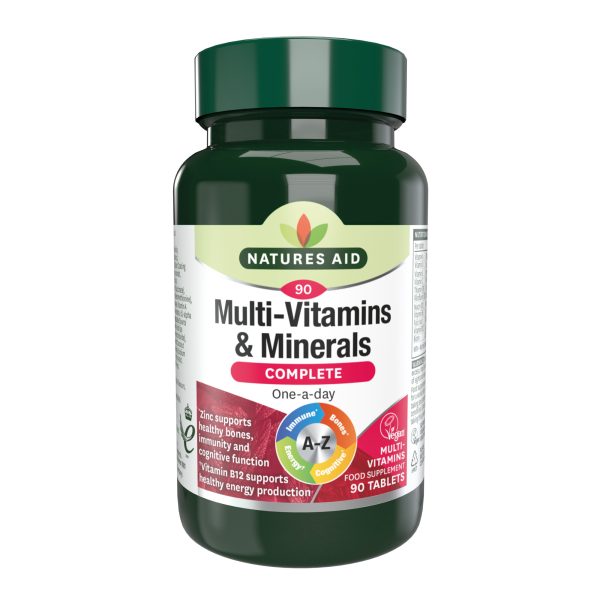 Natures Aid Complete Multi-Vitamin & Minerals  90 Tablets