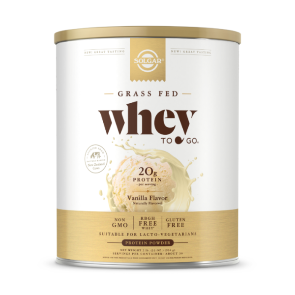 Solgar Whey To Go Protein Powder Natural Vanilla 936g