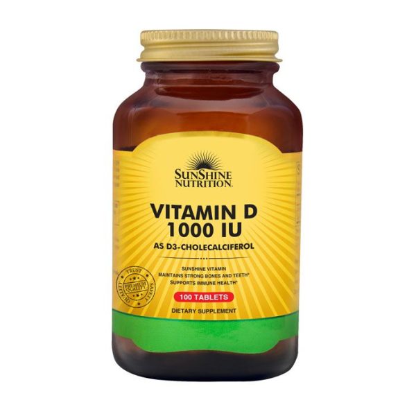 Sunshine Nutrition Vitamin D 1000IU 100 Tablets