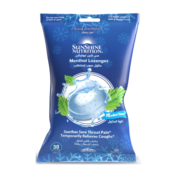 Sunshine Nutrition Menthol Lozenges 30's