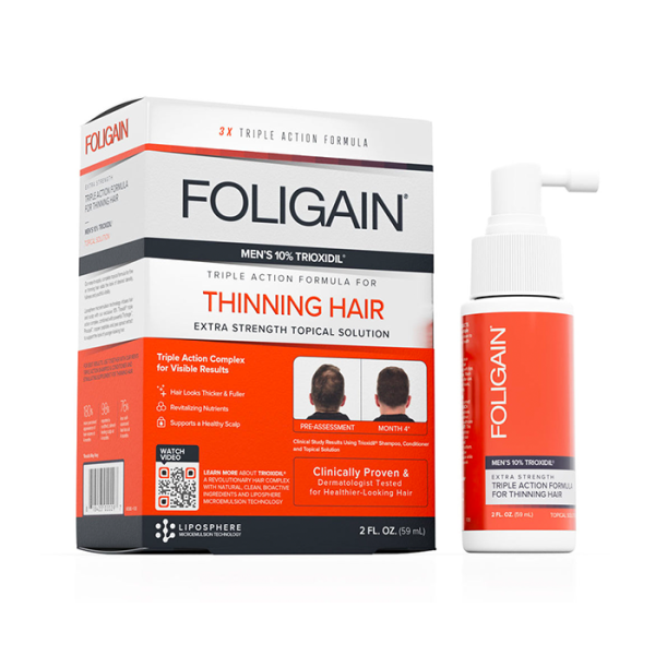 Foligain Triple Action Complete Formula for Thinning Hair for Men 10% Trioxidil 59ml