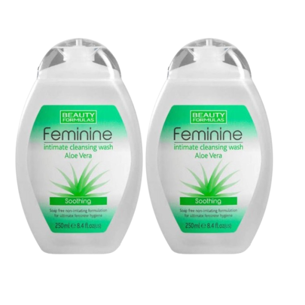 Beauty Formulas Intimate Cleansing Wash 250ml Aloe Vera 1+1 Offer