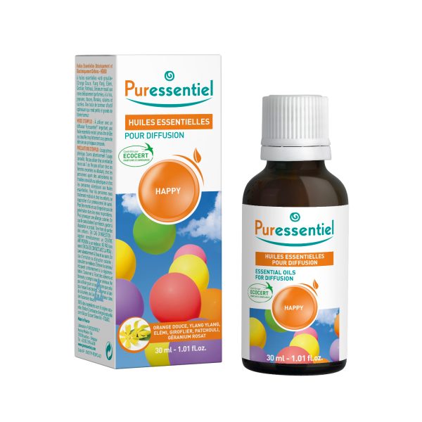 Puressentiel Essential Oils for Diffusion Happy 30ml