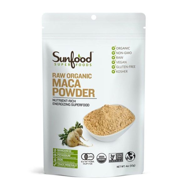 Sunfood Superfoods Maca Powder Organic 4 Oz