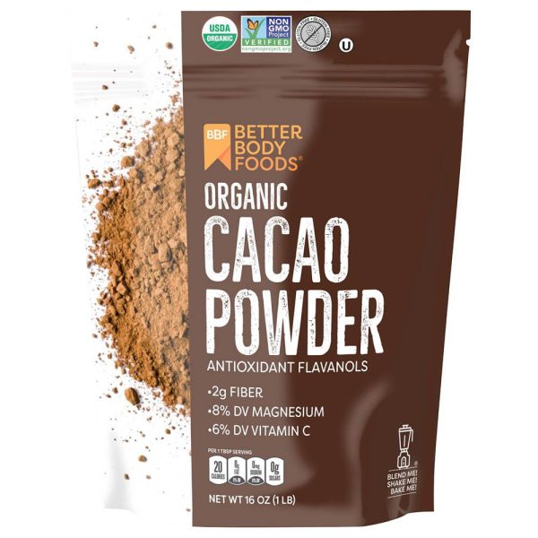Better Body Foods Organic Cacao Powder 453g