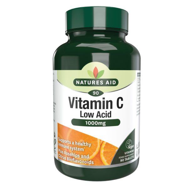 Natures Aid Vitamin C 1000mg Low Acid Tablets 90's