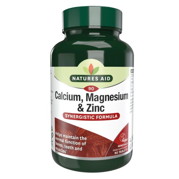 Natures Aid Calcium Magnesium & Zinc Tablets 90's