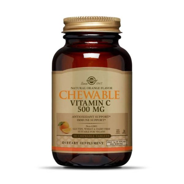 Solgar Chewable Vitamin C 500mg Chewable Tablets 90's