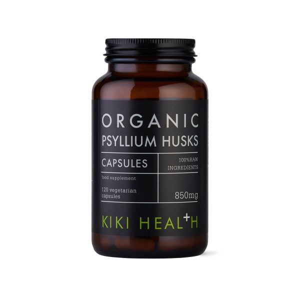 KIKI Health Organic Psyllium Husks Vegetarian Capsules 120's