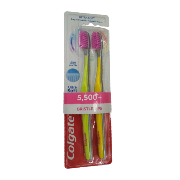 Colgate Ultra Soft Toothbrush Compact Head x2
