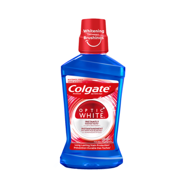 Colgate Optic White Mouthwash Fresh Mint 500ml