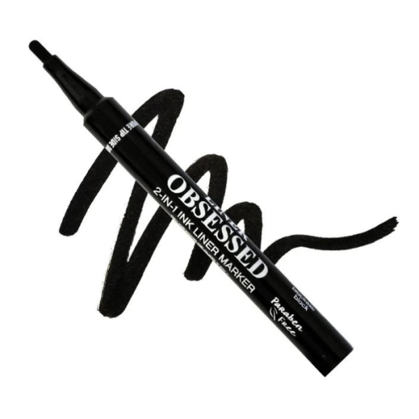 Palladio Liner Obsessed 2-In-1 Ink Liner Marker 1ml - Black