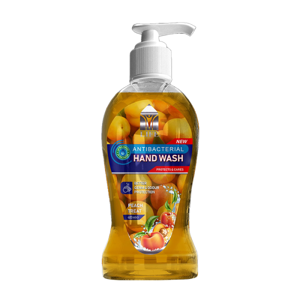 Life Antibacterial Hand Wash Peach Treat 400ml