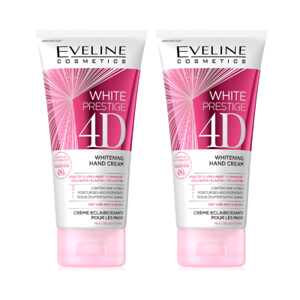 Eveline 4d Whitening Hand Cream 100ml 1+1 Free