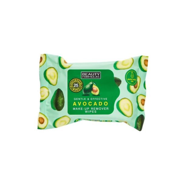 Beauty  Formula Avocado Make-Up Remover Wipes 25s