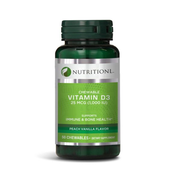 Nutritionl Chewable Vitamin D3  50 Chews