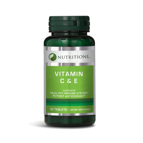 Nutritionl Vit C & E With Rose Hips 60 Tabs