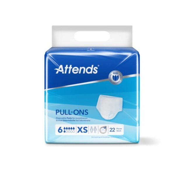 Attends Pull- Ons 6 Xsmall 4x22
