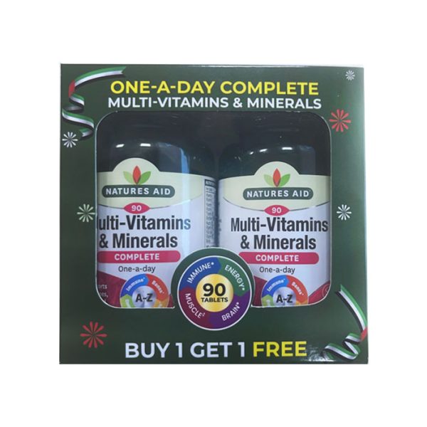 Natures Aid Complete Multi-Vit & Minerals 90tabs Twin Pack