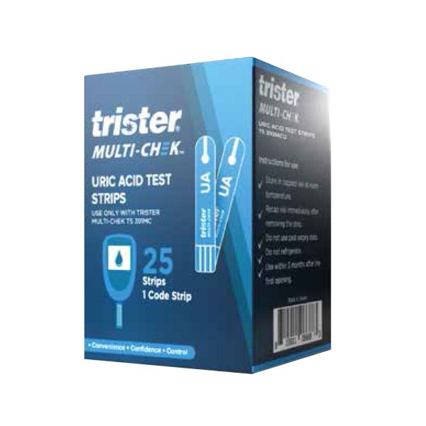 Trister Multi Check Uric Acid 25's Test Strip