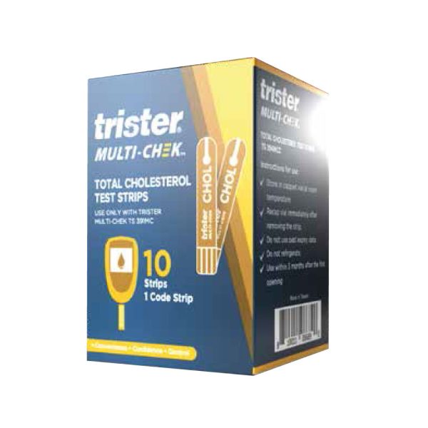 Trister Multi check Total Cholesterol 10's Test Strip