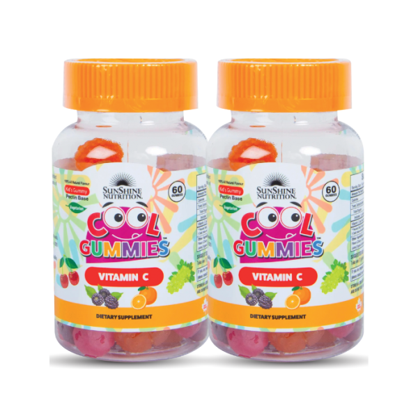 Sunshine Nutrition Cool Gummies Vitamin C 60'sX2 Value Pack