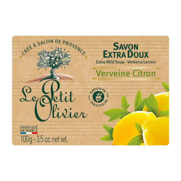 Le Petit Olivier Mild Soap-Verbena Lemon 100g