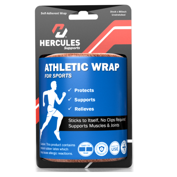 Hercules Athletic Wrap 3inchx80inch - BLUE
