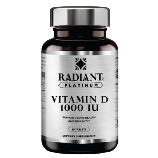 Radiant Platinum Vitamin D 1000 IU 90 Tabs