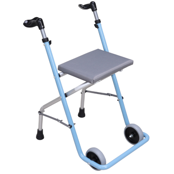 Orthos Walkers With Seat Casper 2wheels Aluminium (Blue) :21857