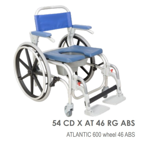 Orthos Bath And Commode Chair Atlatic 600 Wheel 46ABS:50024